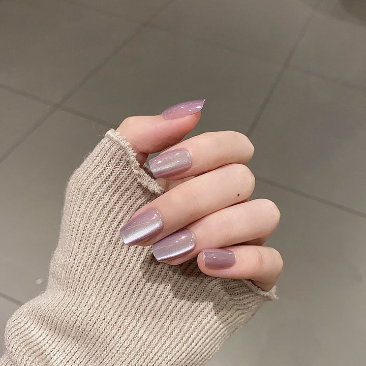 Stylish Press-On Nail Tips with Leopard Design Bowlift