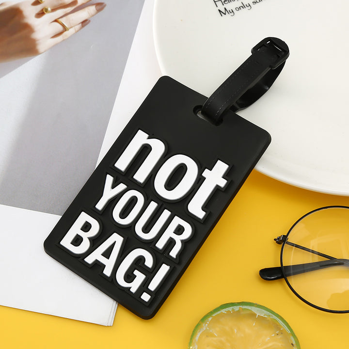 Unisex Luggage Tag with Eye-catching Message Bowlift