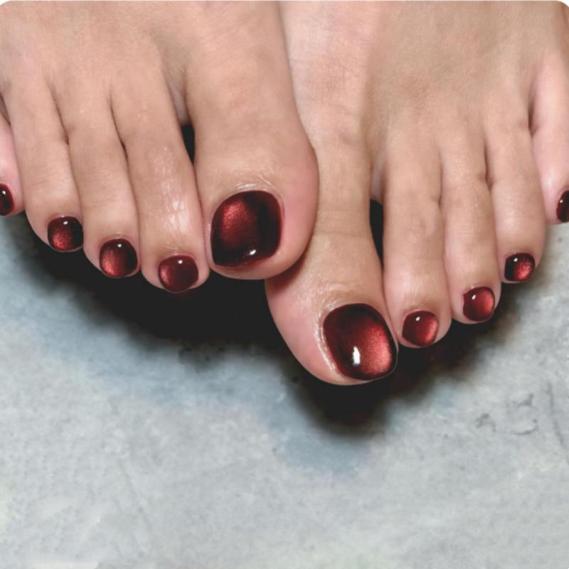 Premium Nail Art Press-On Toenail Set Bowlift