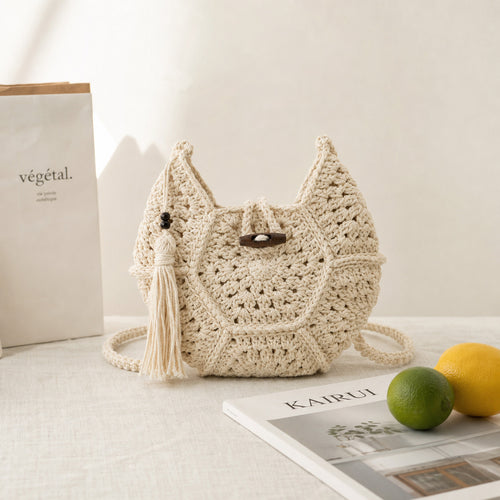 Hand-knotted shoulder bag Bowlift
