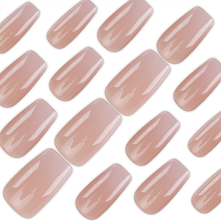 Elegant French Tip Press-On Nails Set Bowlift