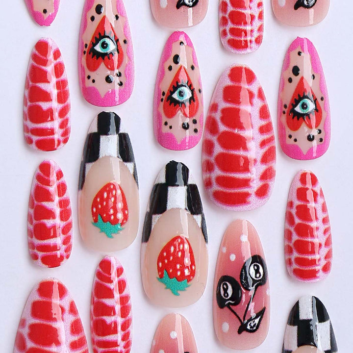 Creative Nail Art with Fruity Motifs and Eye-Catching Designs Bowlift
