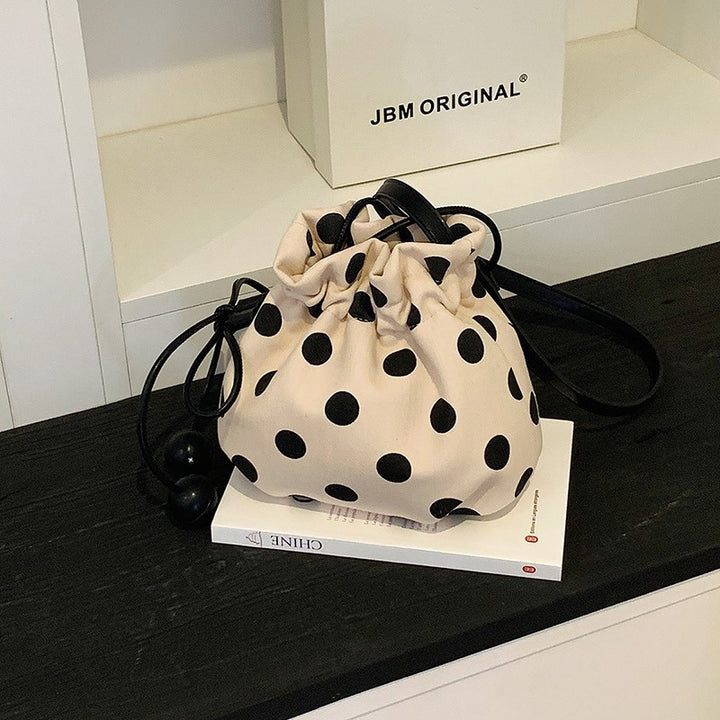 WoFun Polka Dot Drawstring Mini Handbag Bowlift