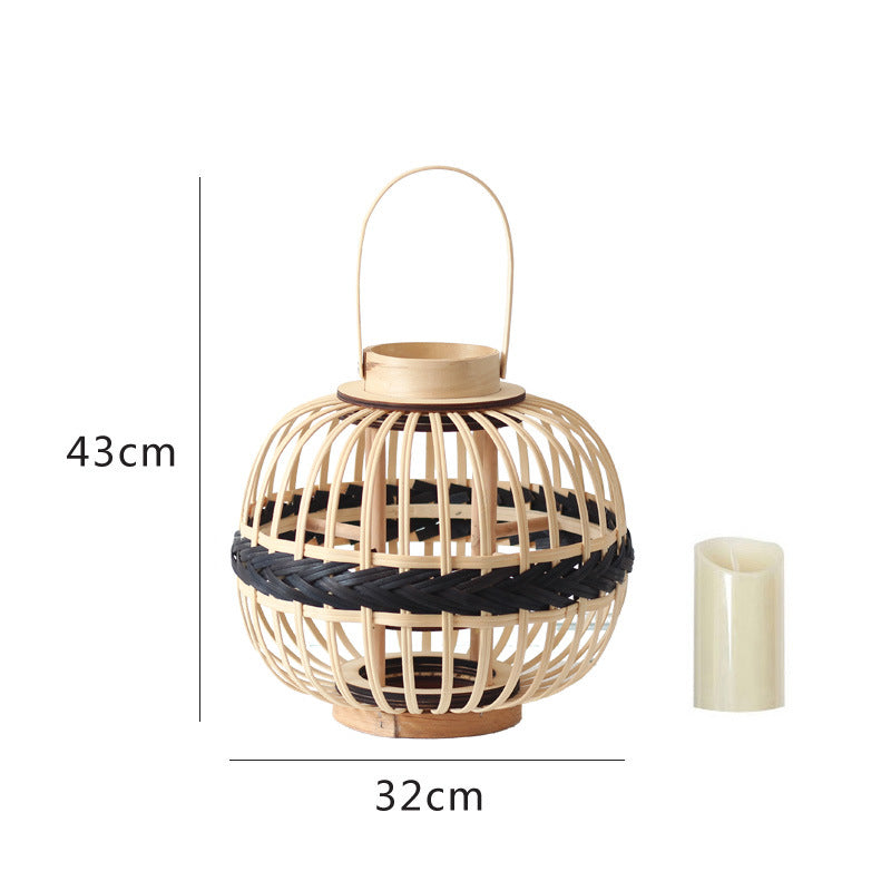 Decorative Rattan Lantern Bowlift
