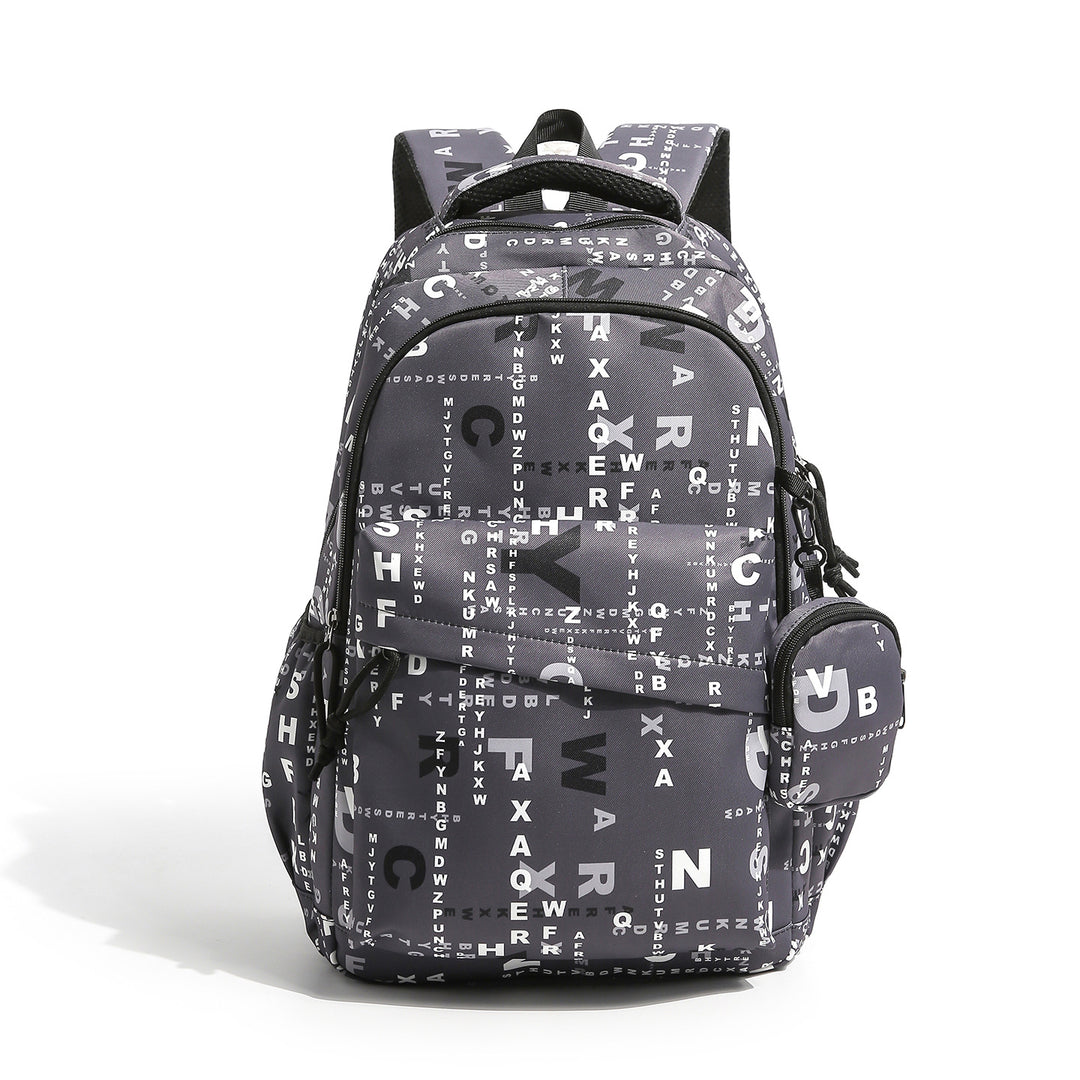 Graphic Print Multi-Compartment Backpack