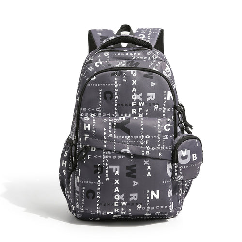 Graphic Print Multi-Compartment Backpack