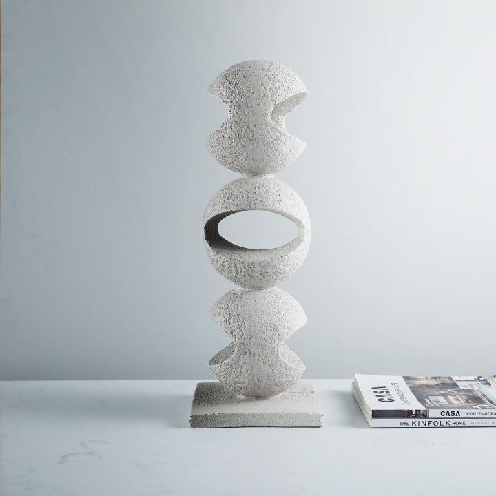 Artistic Textured Stone Sculpture