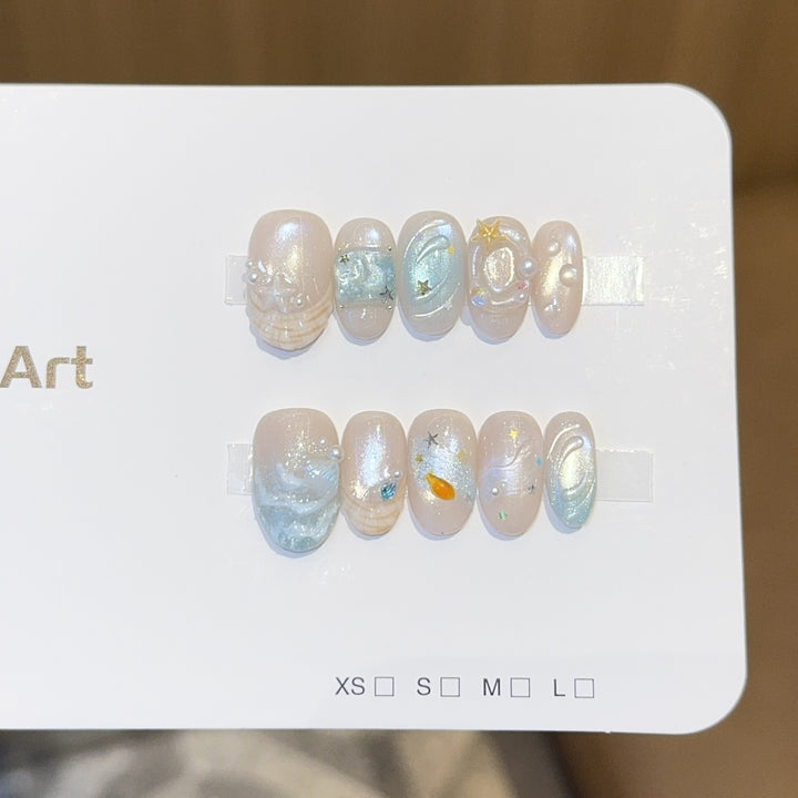 Art Nail Set with Maritime Design Bowlift