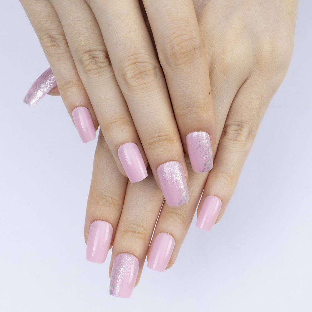 Glittering artificial nails with luxurious gradient Bowlift