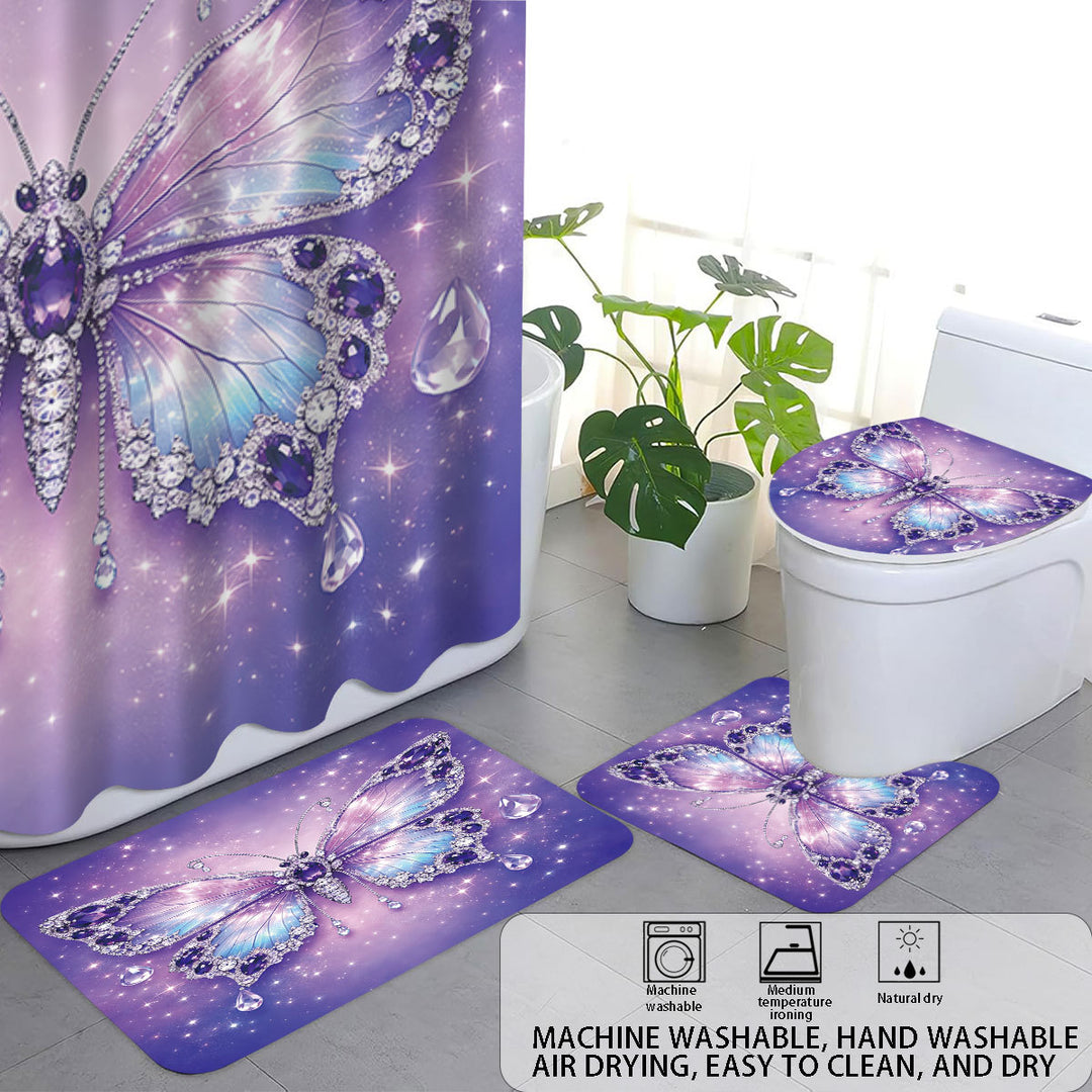 Bunny-Themed Digital Bathroom Decor Set Bowlift