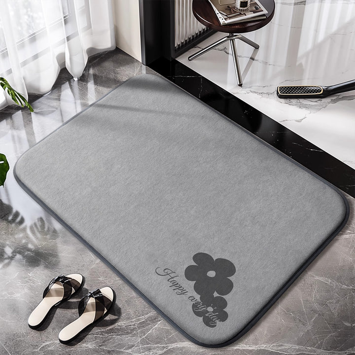 Non-slip bathroom rug with charming design Bowlift