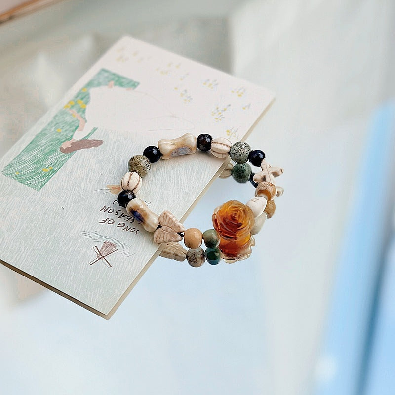 Heart-Shaped Beaded Bracelet Bowlift