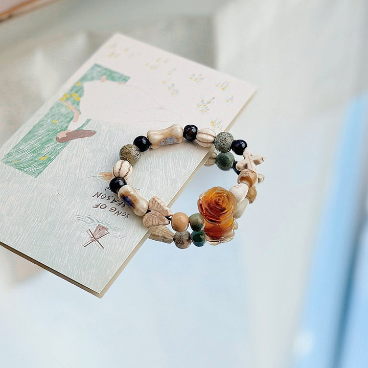 Heart-Shaped Beaded Bracelet Bowlift