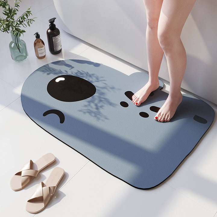 Cartoon Beer-Theme Soft Bath Mat