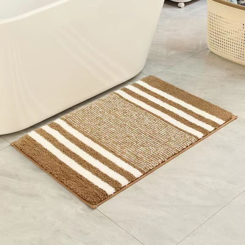 Textured Striped Bath Mat Bowlift
