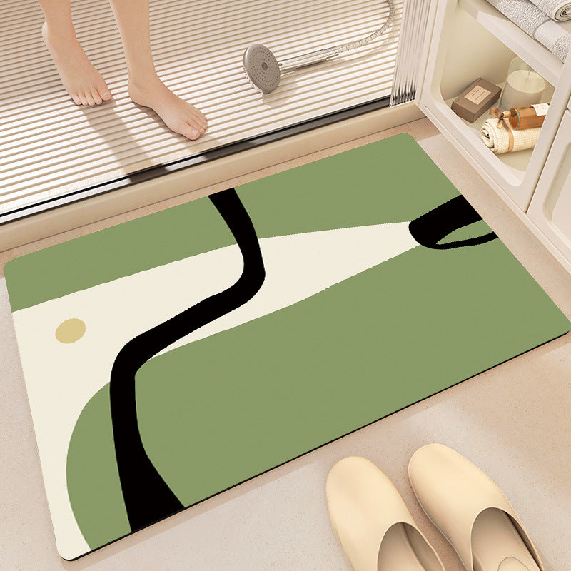 Abstract Pattern Non-Slip Bath Mat Bowlift