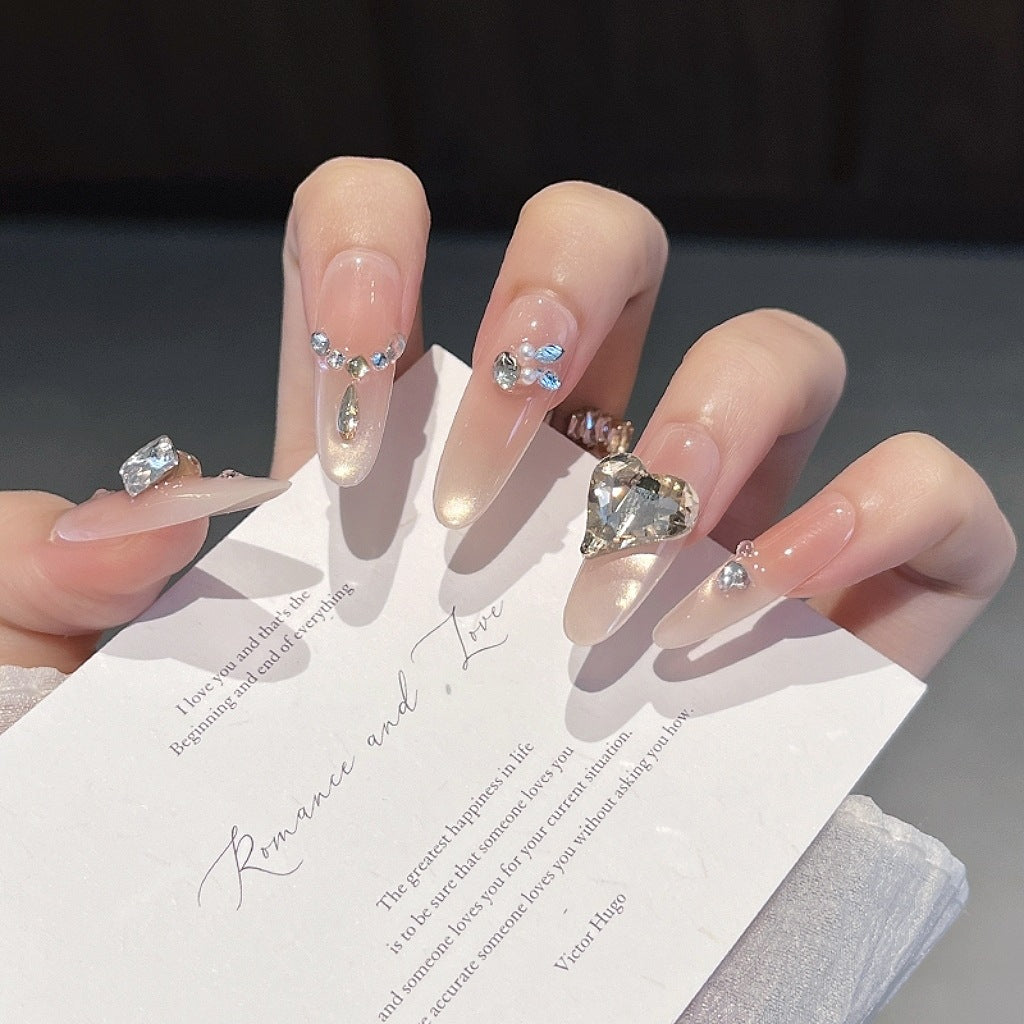 Elegant Decorative Press-On Nail Art Bowlift