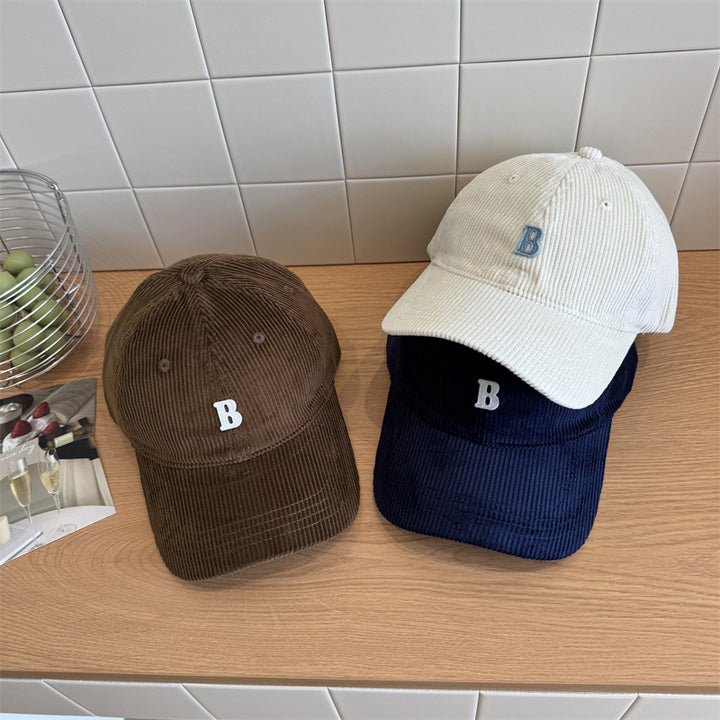 Women's Corduroy Baseball Cap Bowlift 1783922552