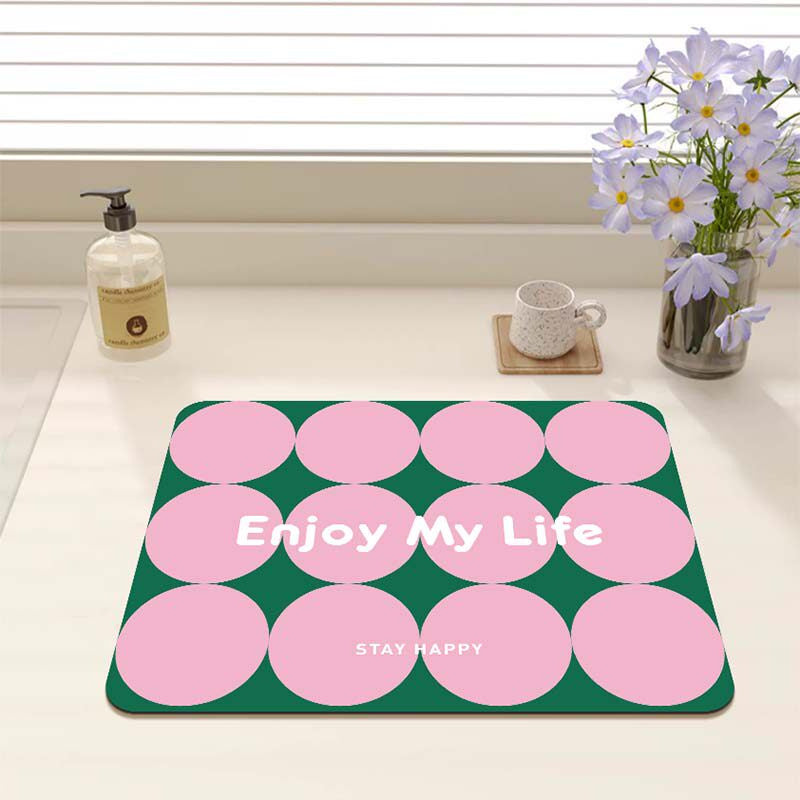 Inspirational Quote Kitchen Counter Mat