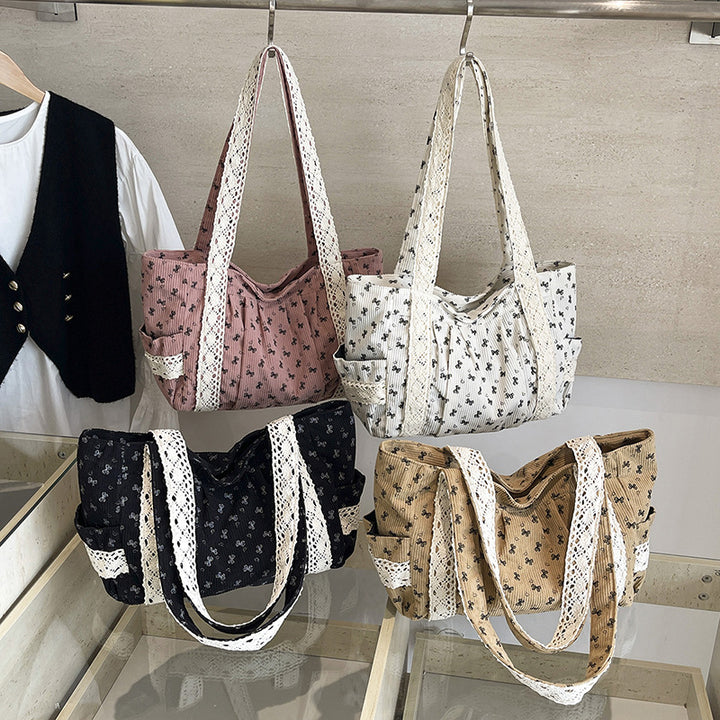 WoElegant Floral Print Tote Bag Bowlift