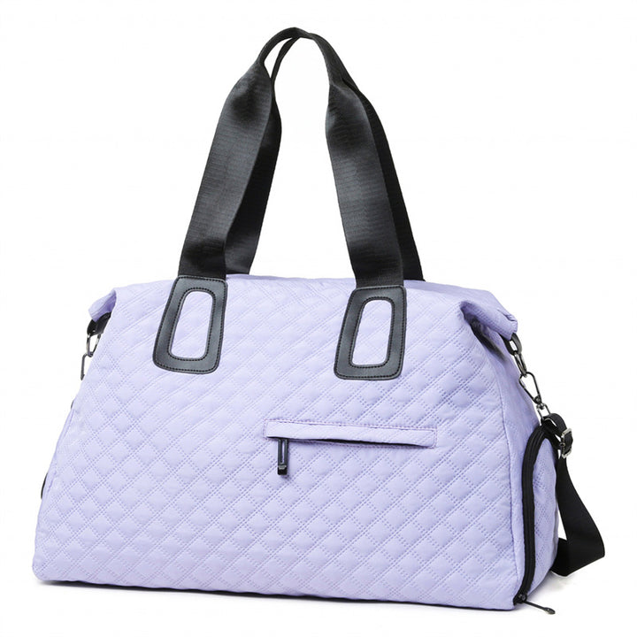 Durable Quilted Travel Duffel Bag Bowlift