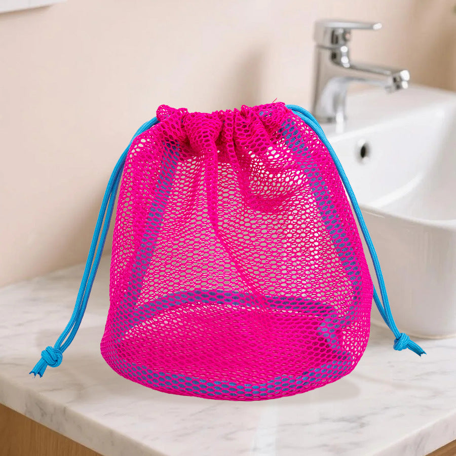 Practical mesh bag with drawstring Bowlift