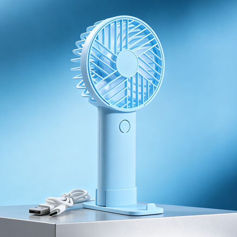 Women's Portable USB Mini Hand Fan with Flexible Tilt Mechanism Bowlift