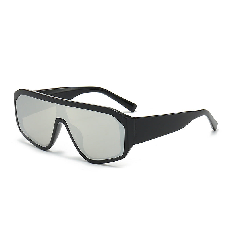 Men's Futuristic Oversized Shield Sunglasses Bowlift