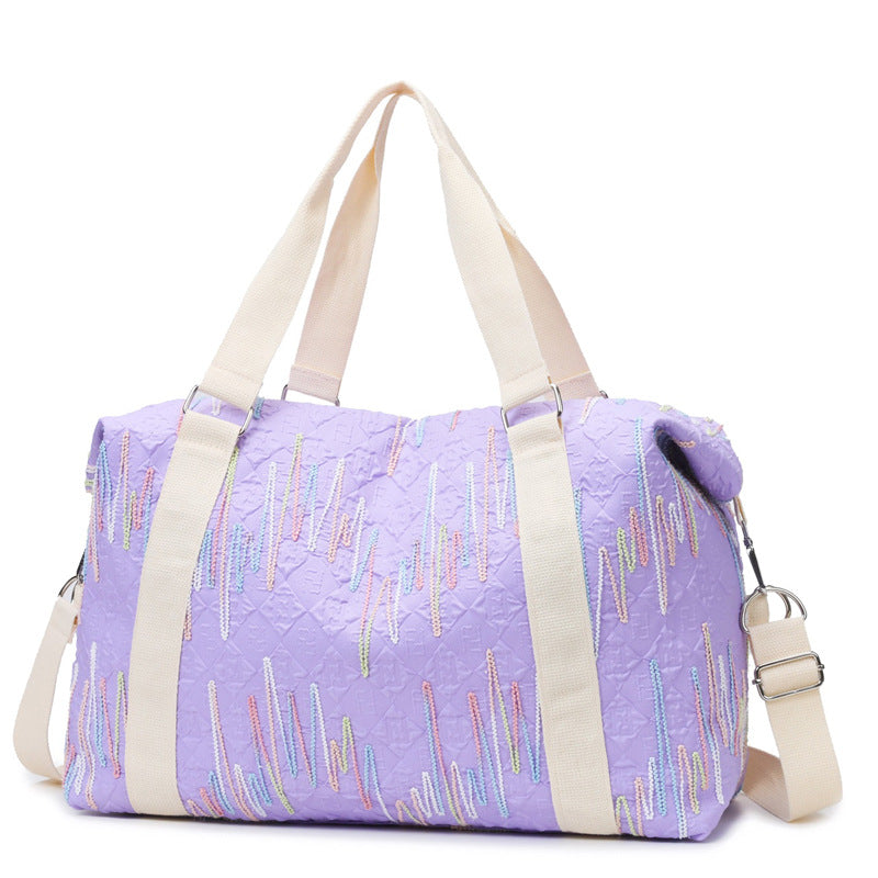 Multifunctional sports and travel bag with creative texture Bowlift
