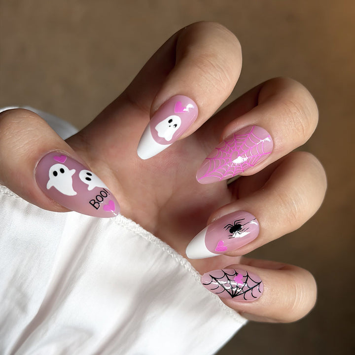 Halloween-Themed Press-On Nail Art Set Bowlift