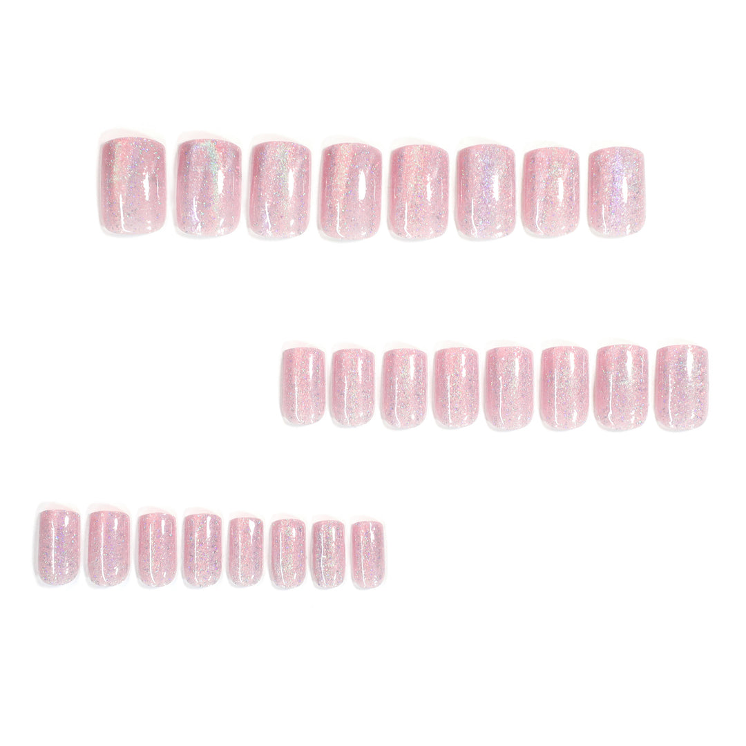 Elegant Nail Art with Glitter and Ombre Effect Bowlift