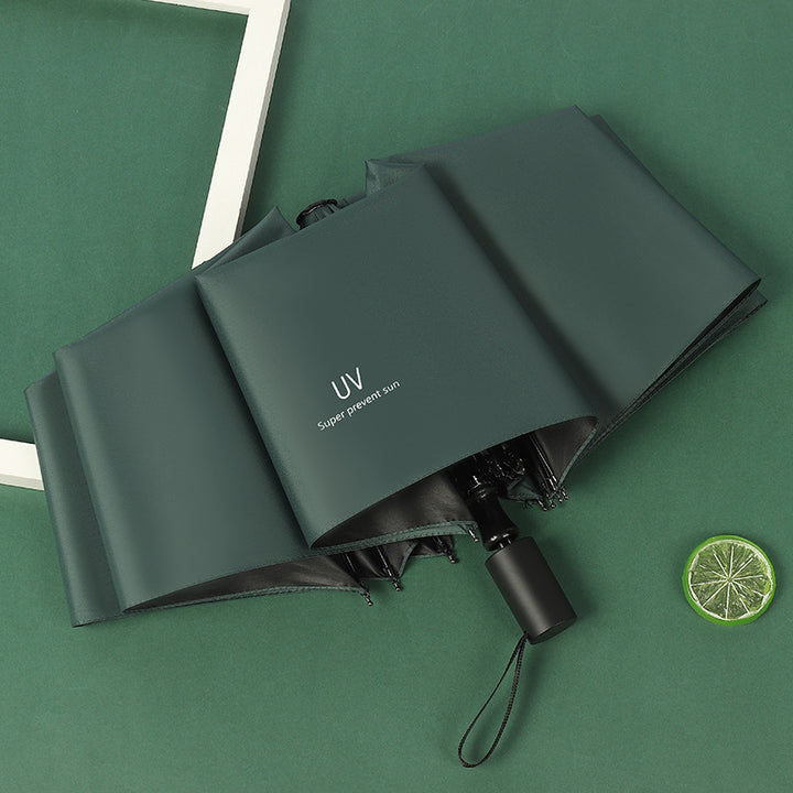 Women compact folding umbrella with Bowlift handle
