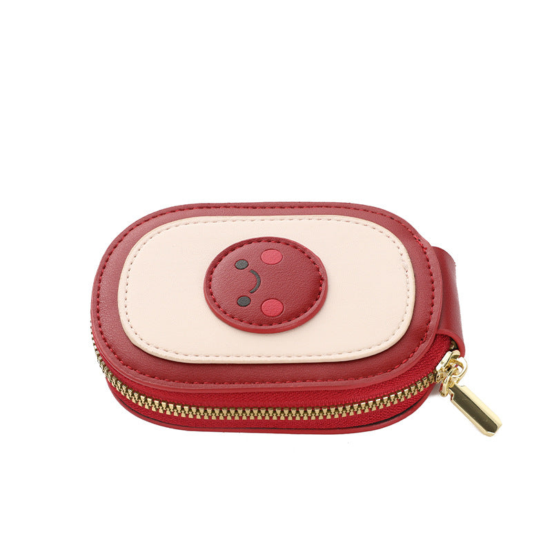 Cute Character Zippered Coin Pouch Bowlift