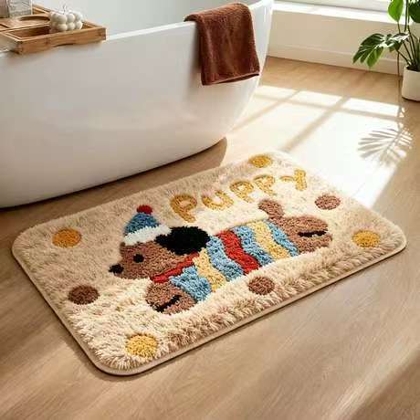 Playful Themed Bath Mat