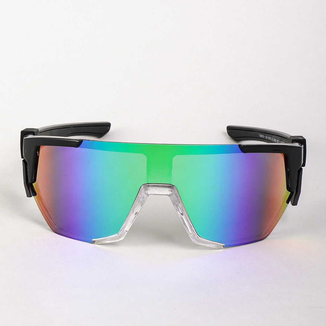 Women's sports sunglasses in a modern futuristic design with polarized lenses Bowlift