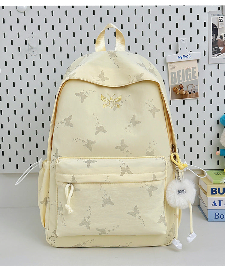 Butterfly Patterned Casual Backpack Bowlift