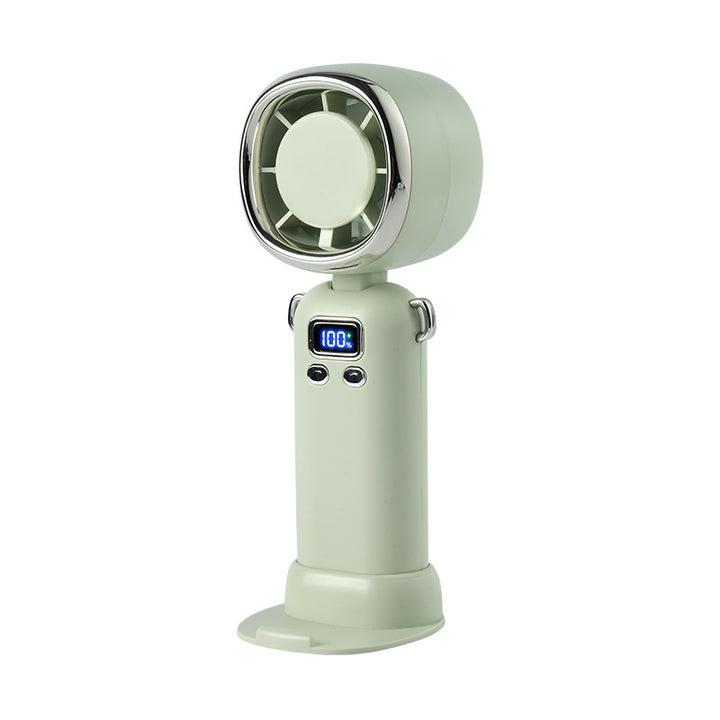 Women portable handheld fan with LCD display and powerful battery Bowlift