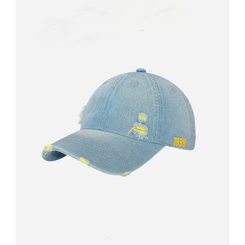Vintage Distressed Denim Baseball Cap