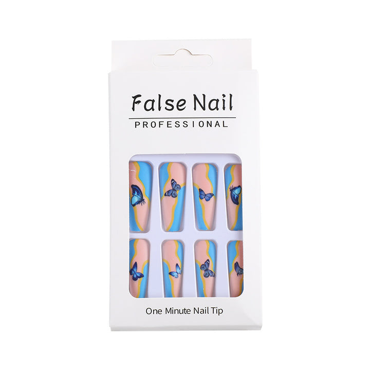 Artificial nails with creative floral designs Bowlift