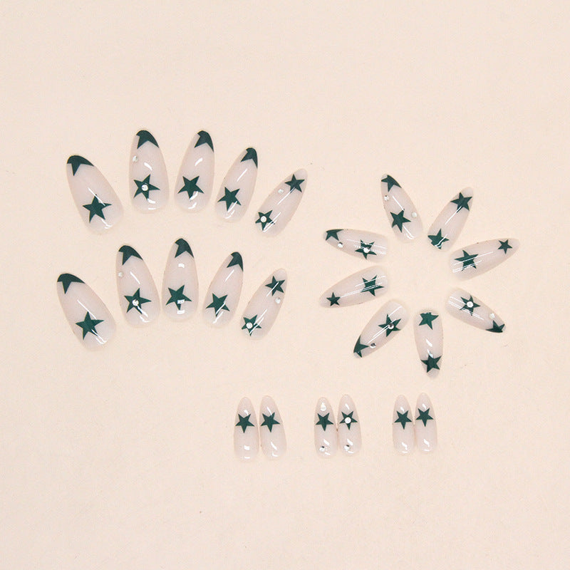 Artistic Star Design Press-On Nail Tips Bowlift