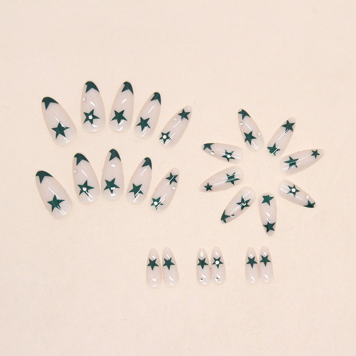 Artistic Star Design Press-On Nail Tips Bowlift