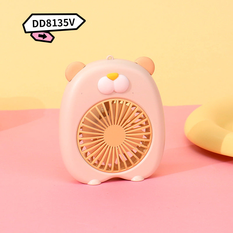Women's Portable Hand Fan in Cute Pig Design Bowlift