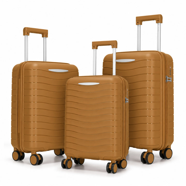 Hard Shell Suitcase Set with Innovative Pocket Organization Bowlift
