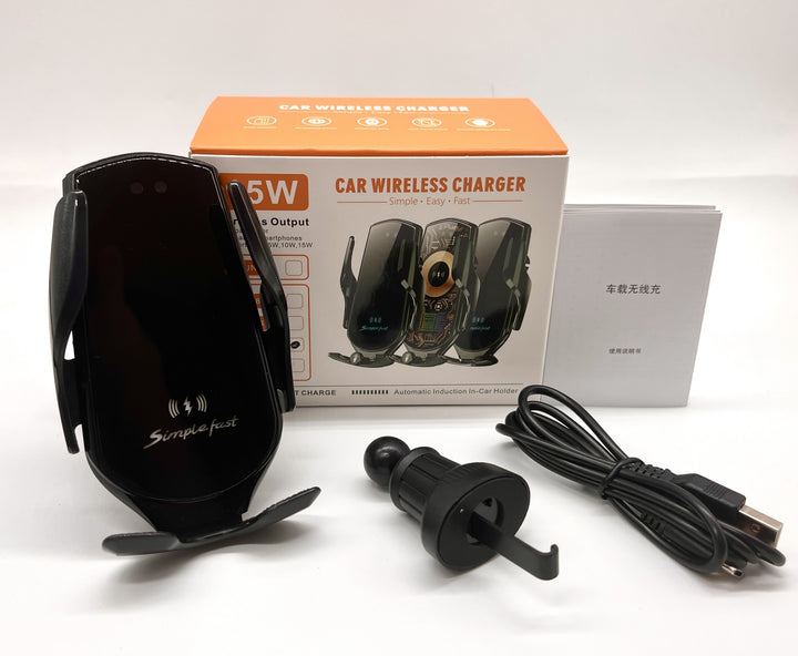 Unisex Wireless Car Charger Holder with Automatic Induction Function Bowlift