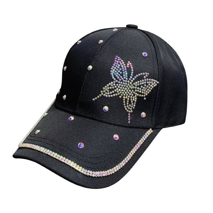 Women's Rhinestone-Embellished Baseball Cap Bowlift
