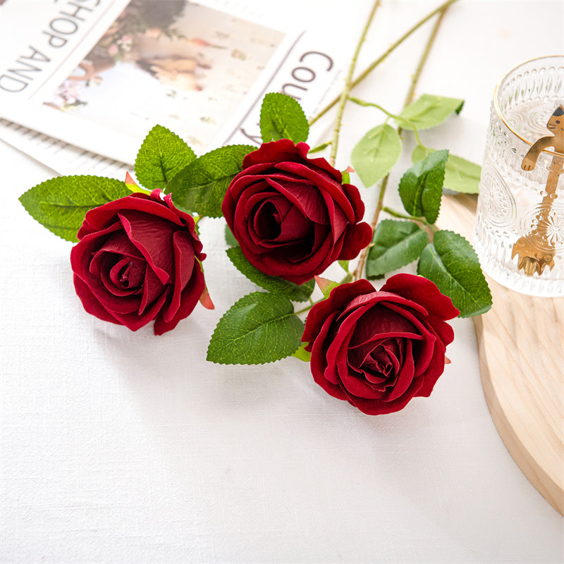 Realistic Elegant Rose Stem
