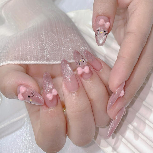 Playful Themed Press-On Nail Set Bowlift
