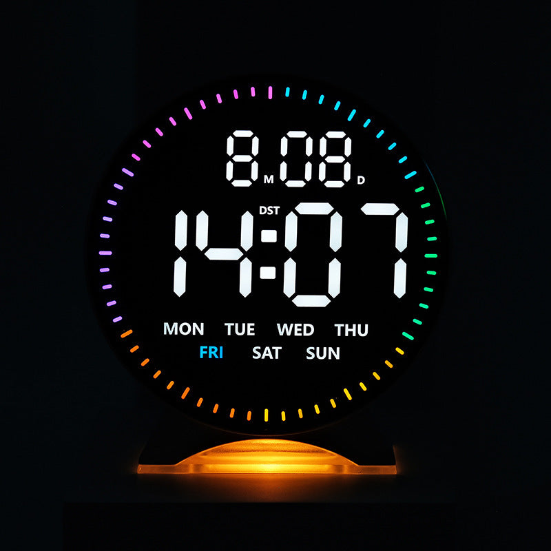 Digital alarm clock with intelligent LED display and multifunctional features Bowlift