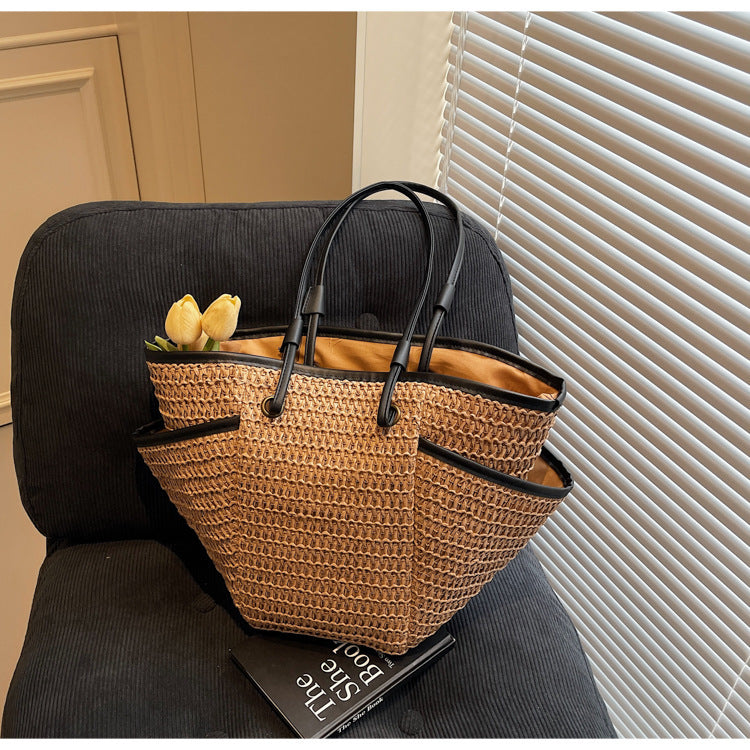 Spacious Macrame Beach Bag Bowlift