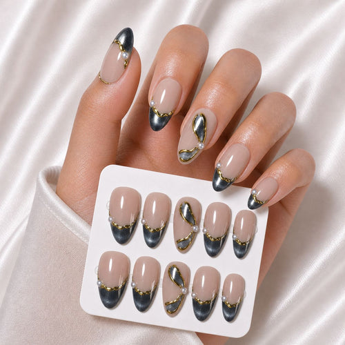 Elegant Press-On Nail Set Bowlift